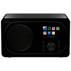 Pure Evoke F3 DAB+/FM Radio With Bluetooth, Wi-Fi, Spotify Connect & Colour LCD Screen, Black
